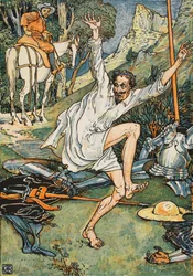 Don Chisciotte in penitenza, illustrazione da 